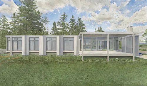 architecture colored-sketch image